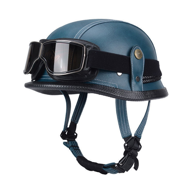 Pedal German Steel Helmet Cruise Retro Half Helmet - I15