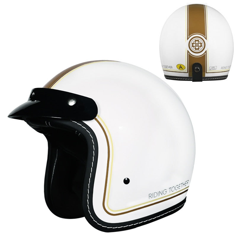 Retro 3/4 Motorcycle Helmet-I241