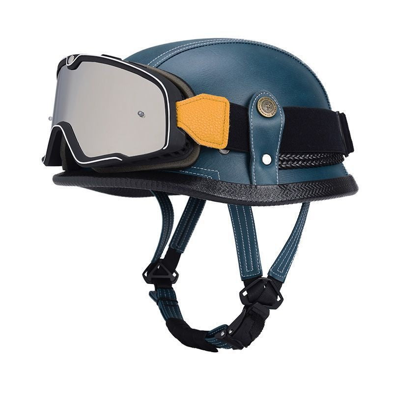 Pedal German Steel Helmet Cruise Retro Half Helmet - I15