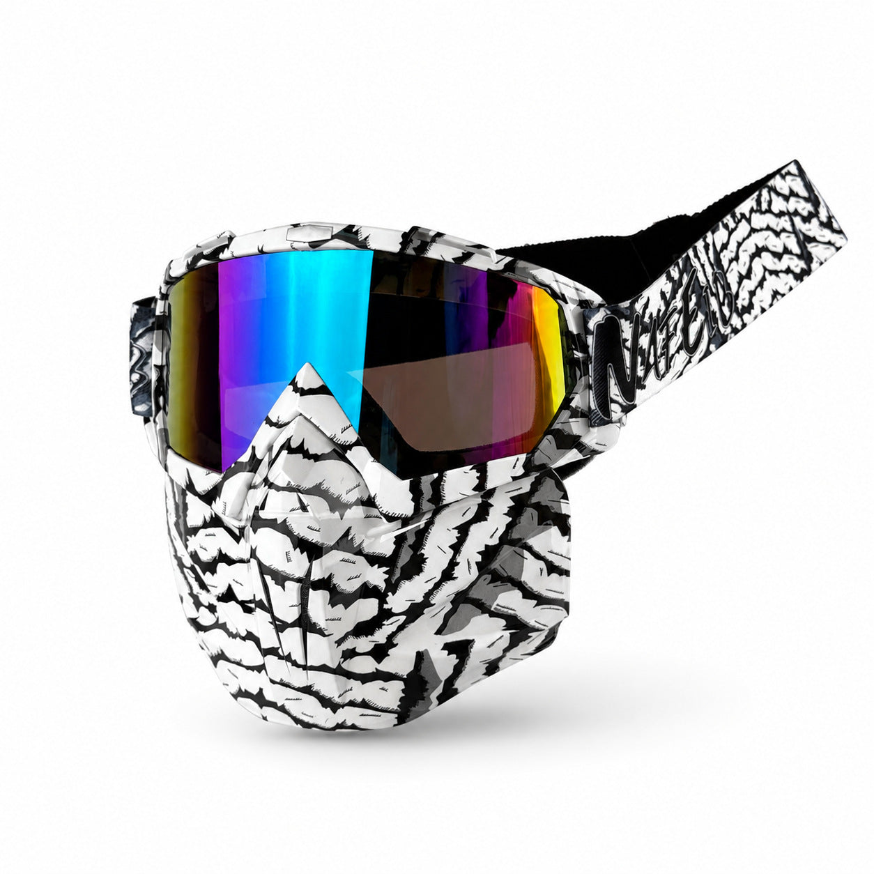 Anti-glare Motorcycle Goggles and Face Mask-H04