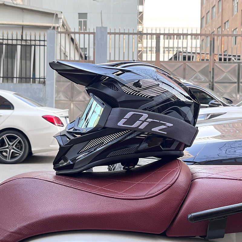 KTVMOTO Off-Road Motocross Helmet with Goggles for Dirt Bike Riding-I257