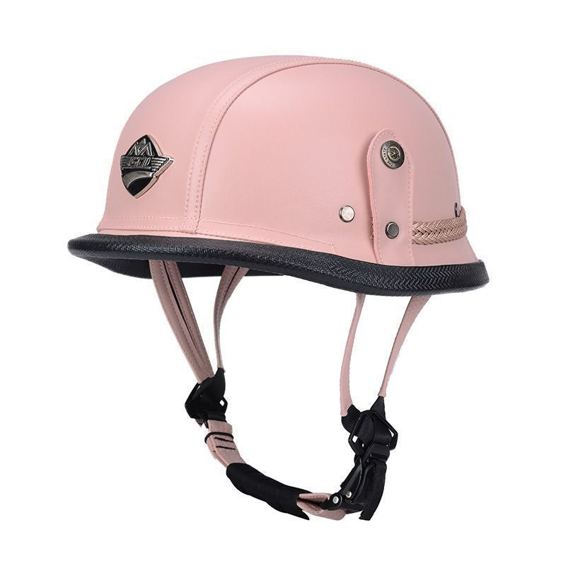 Pedal German Steel Helmet Cruise Retro Half Helmet - I15