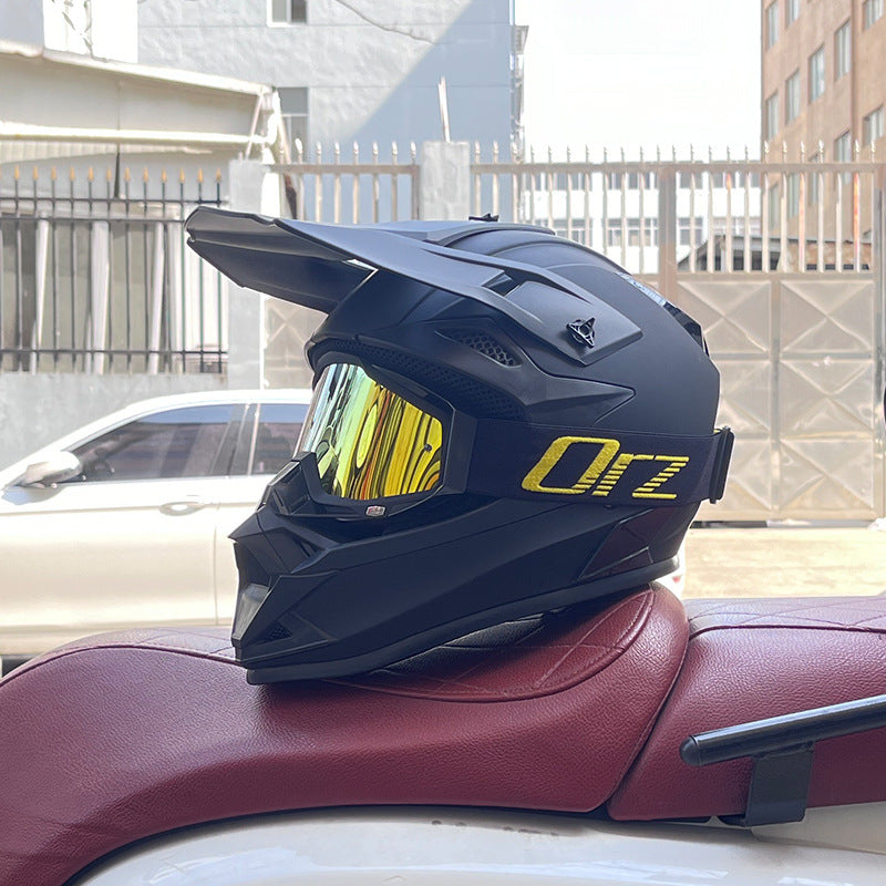 KTVMOTO Off-Road Motocross Helmet with Goggles for Dirt Bike Riding-I255