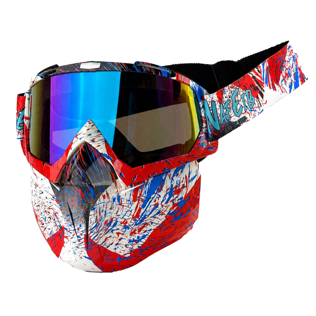 KTVMOTO Anti-glare Motorcycle Goggles and Face Mask-H04