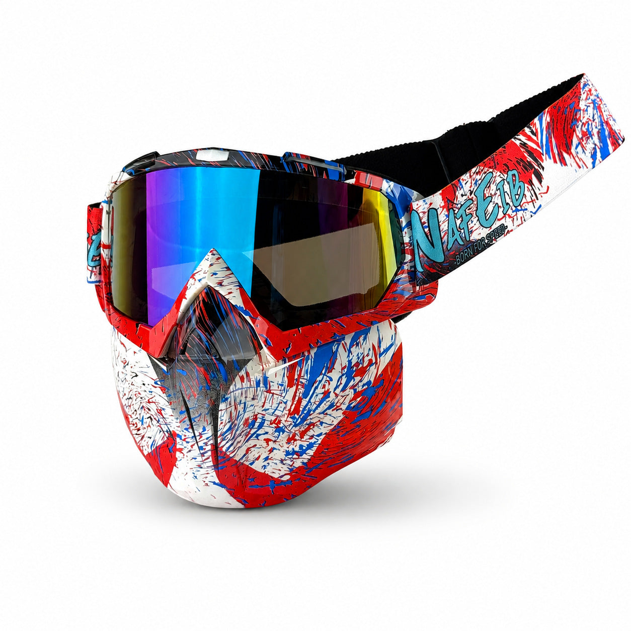 Anti-glare Motorcycle Goggles and Face Mask-H04