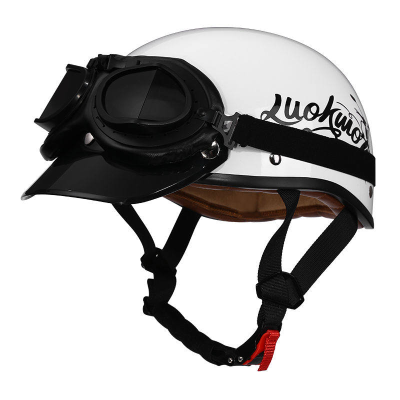 Retro half-helmet, summer travel gear-I18