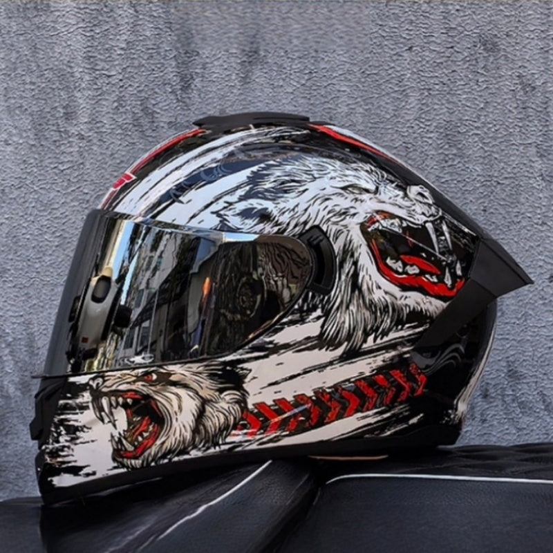Bluetooth motorcycle helmet with dual visors-I245