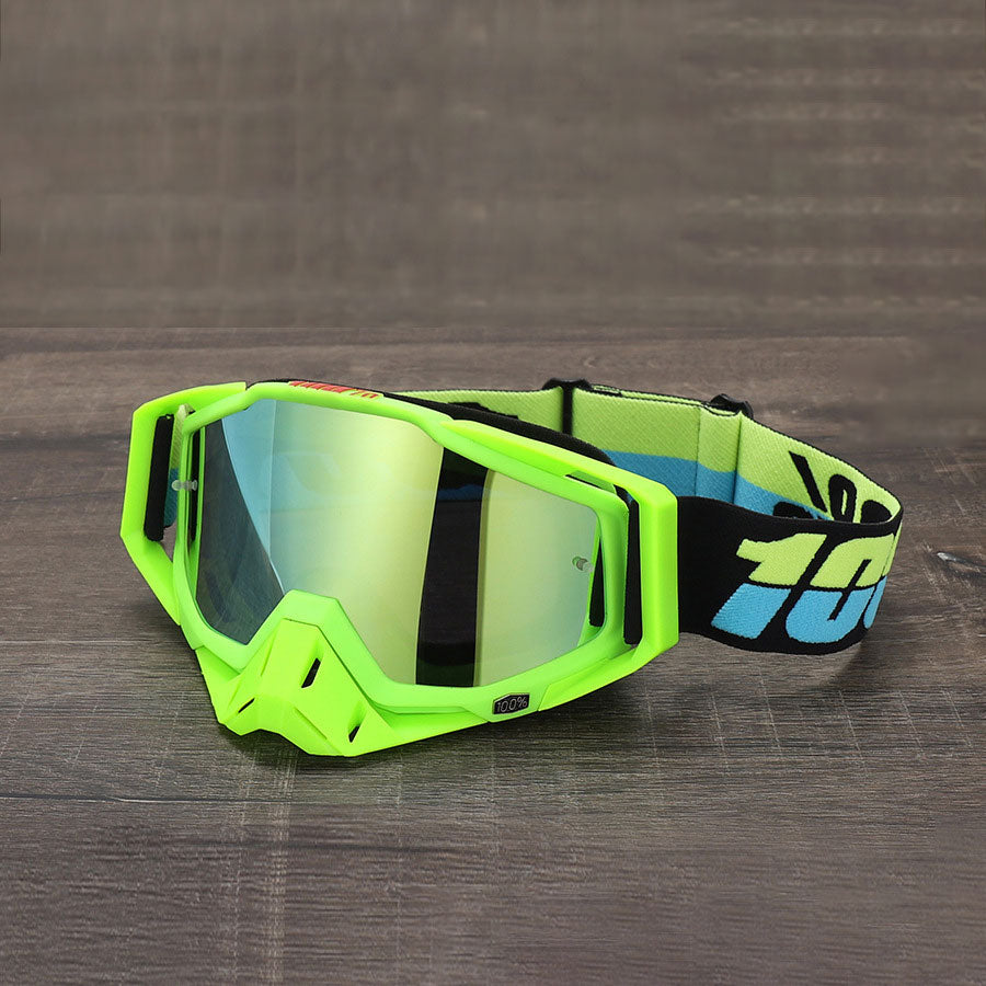 Cool dark green impact-resistant motorcycle goggles-H11