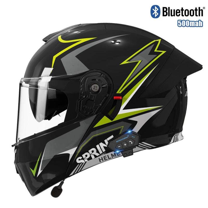 Bluetooth flip-top motorcycle helmet-I104