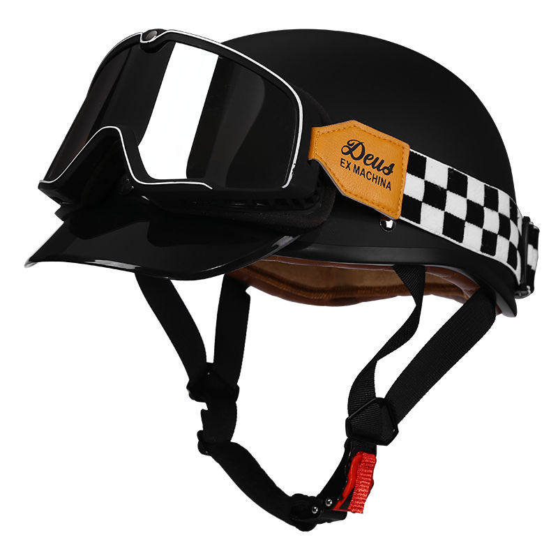 Retro half-helmet, summer travel gear-I18
