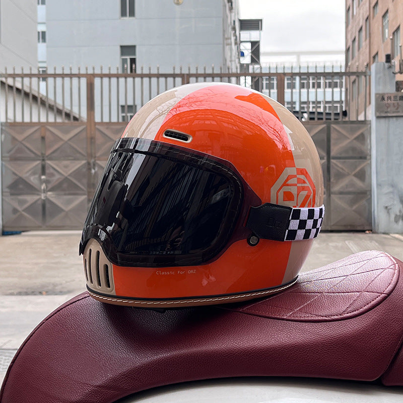 Retro cruiser motorcycle helmet-I218