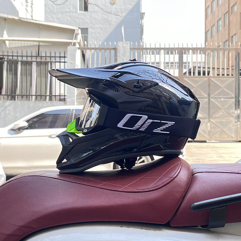 KTVMOTO Off-Road Motocross Helmet with Goggles for Dirt Bike Riding-I255