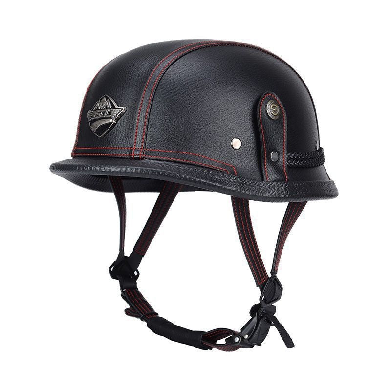 Pedal German Steel Helmet Cruise Retro Half Helmet - I15