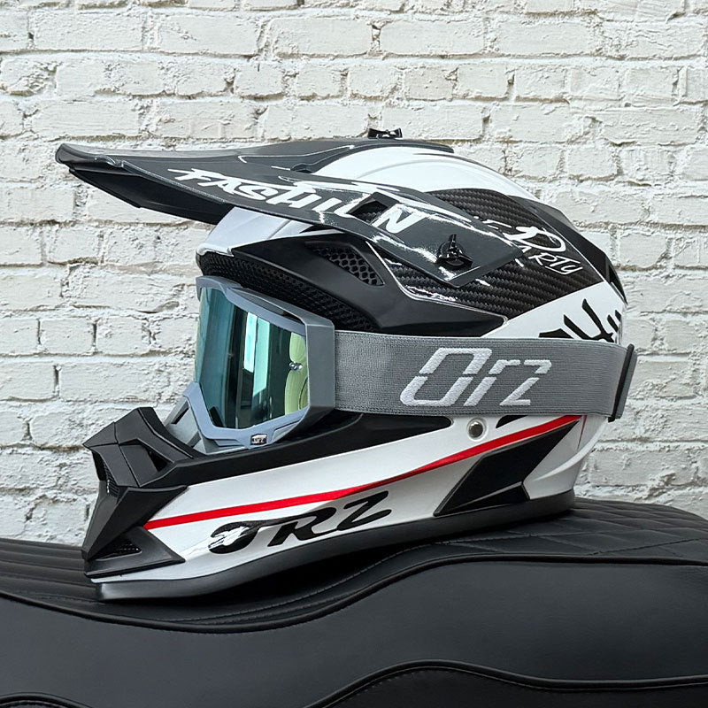 KTVMOTO Off-Road Motocross Helmet with Goggles for Dirt Bike & ATV Riding-I258