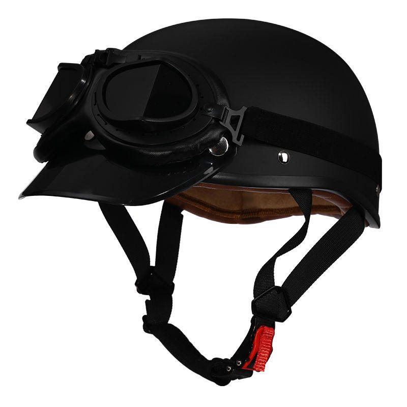 Retro half-helmet, summer travel gear-I18