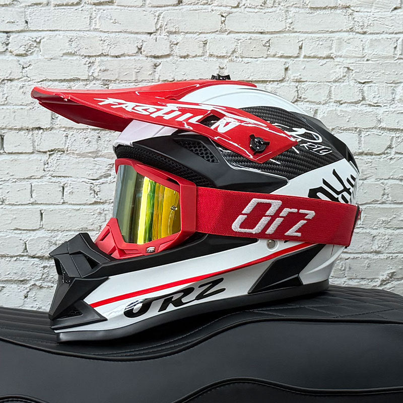 Full-face helmet riding off-road-I254