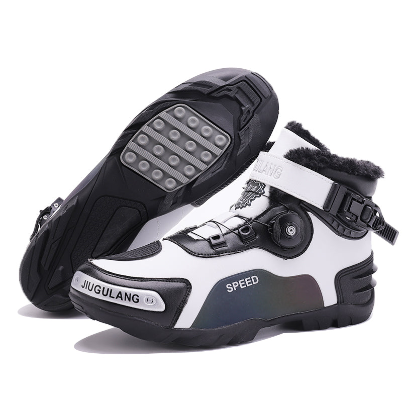 CE Certified Retro Genuine Leather Off-Road Motorcycle Boots - K15