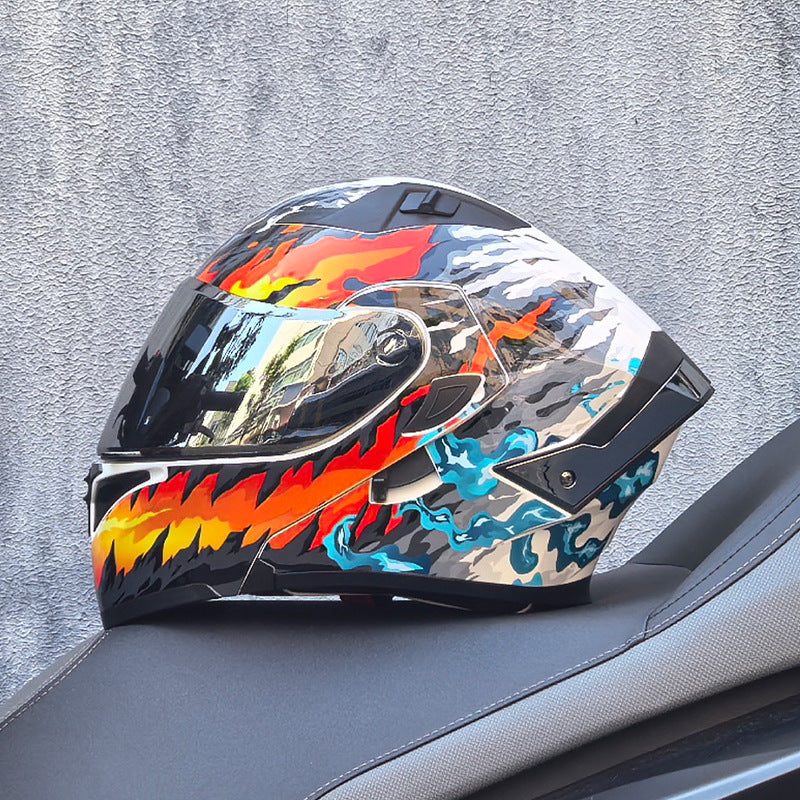 DOT certified motorcycle flip-up helmet-I253