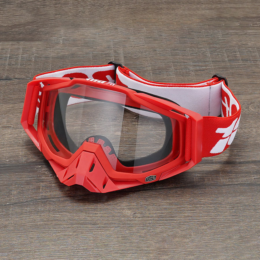 Unisex Motocross Goggles – Red Tones-H07