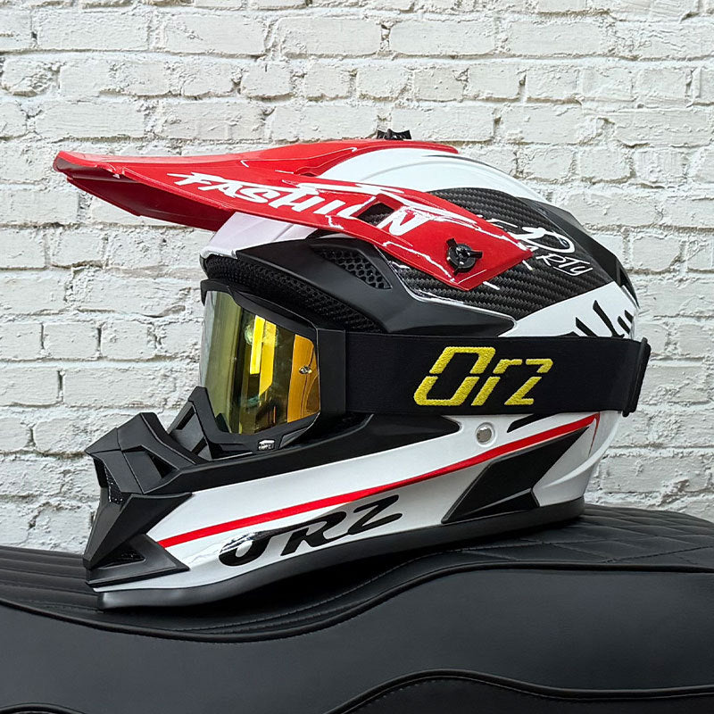 Full-face helmet riding off-road-I254
