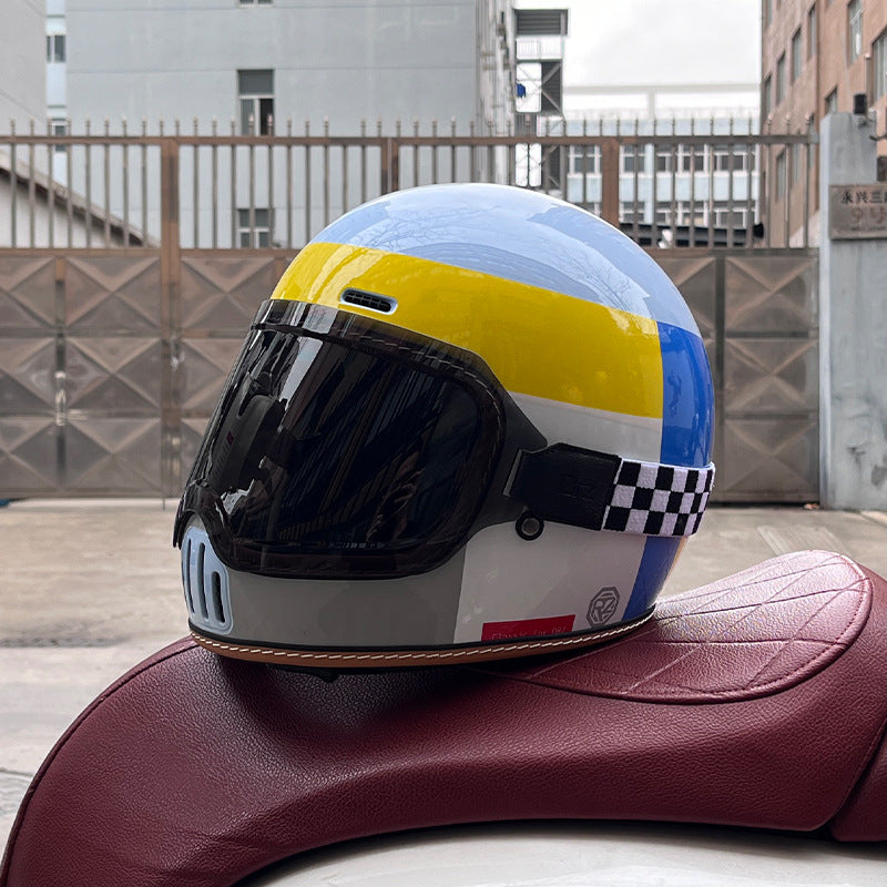 Retro cruiser motorcycle helmet-I218