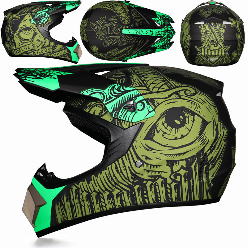Full-face helmet for motocross and go-karting-I166