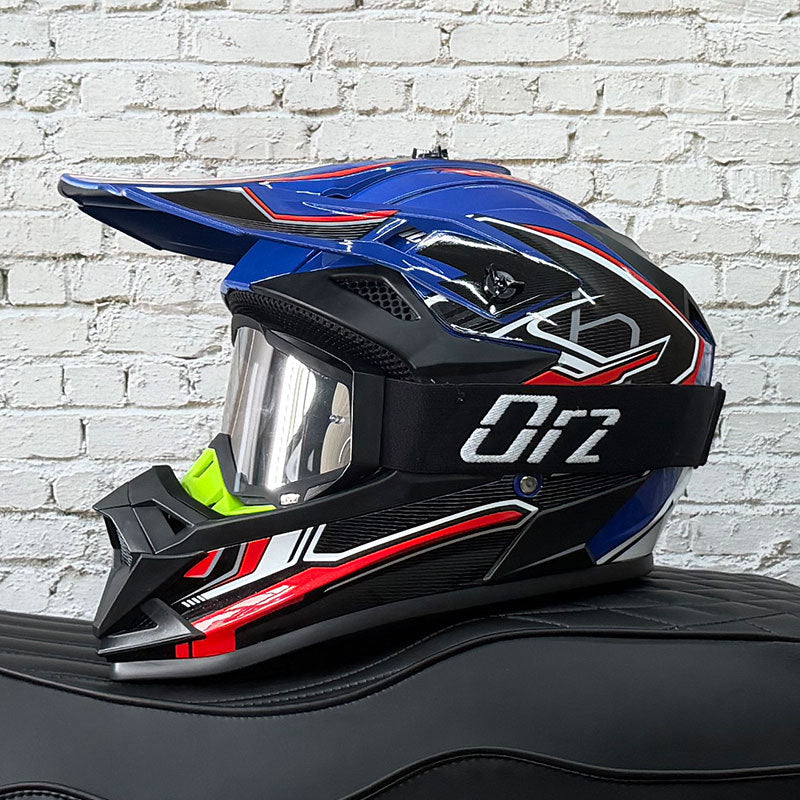 KTVMOTO Off-Road Motocross Helmet with Goggles for Dirt Bike Riding-I255