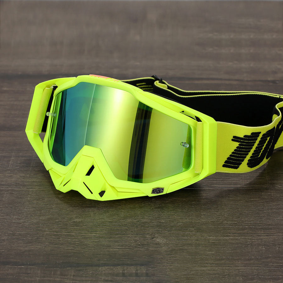 Cool dark green impact-resistant motorcycle goggles-H11