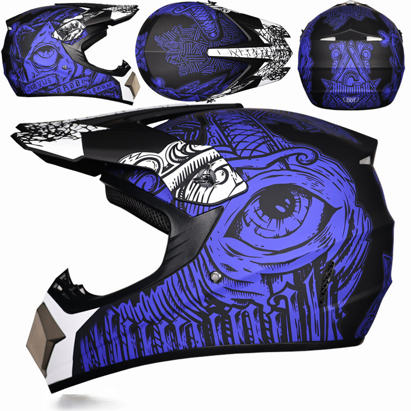 Full-face helmet for motocross and go-karting-I166