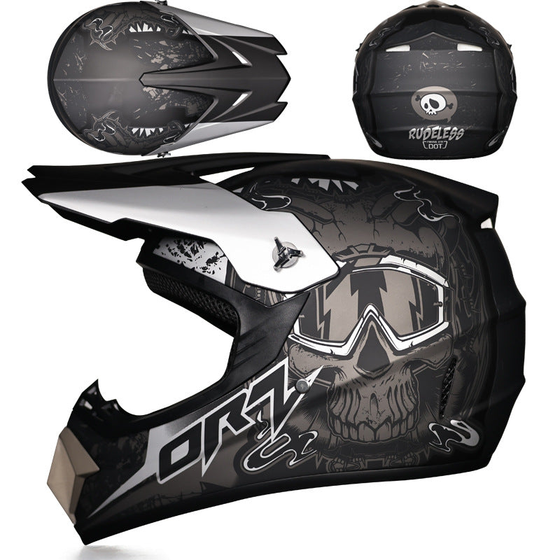 Full-face helmet for motocross and go-karting-I166