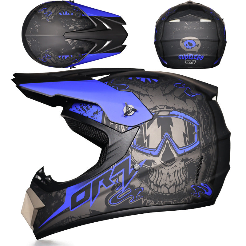 Full-face helmet for motocross and go-karting-I166