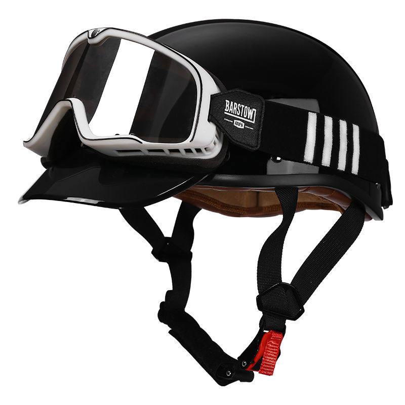 Retro half-helmet, summer travel gear-I18