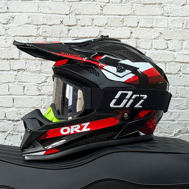 KTVMOTO Off-Road Motocross Helmet with Goggles for Dirt Bike Riding-I255