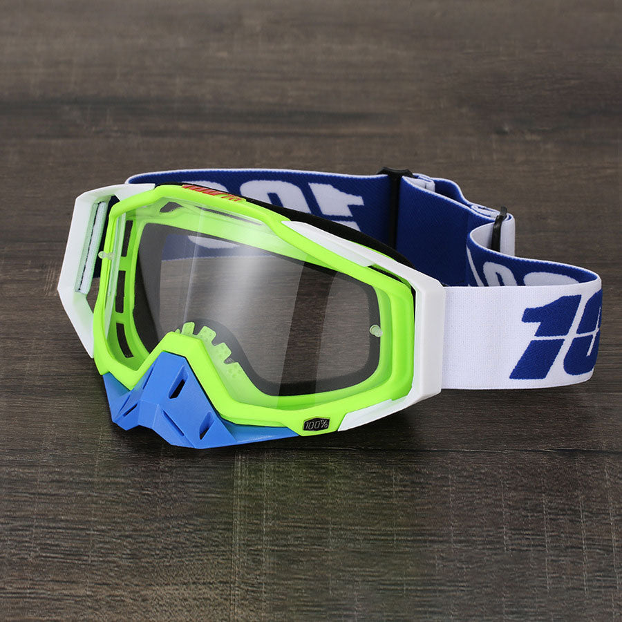 Cool dark green impact-resistant motorcycle goggles-H11