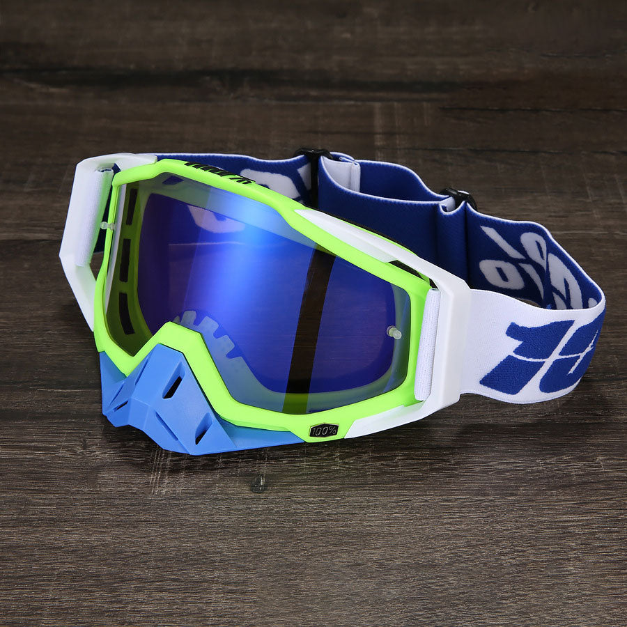 Cool dark green impact-resistant motorcycle goggles-H11