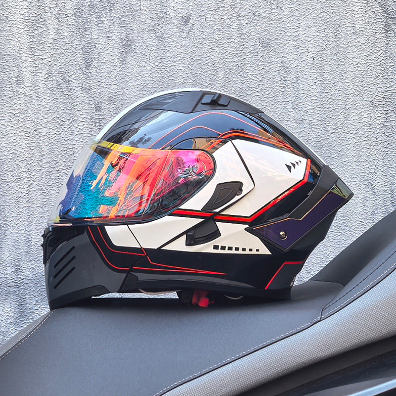 DOT certified motorcycle flip-up helmet-I253