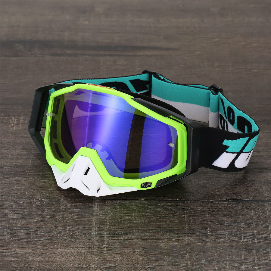 Cool dark green impact-resistant motorcycle goggles-H11
