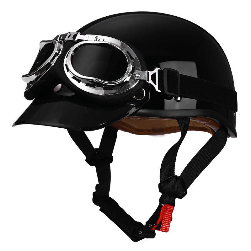 Retro half-helmet, summer travel gear-I18