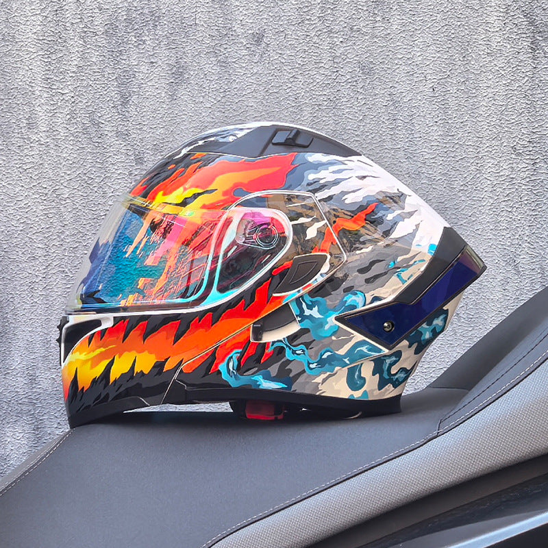 DOT certified motorcycle flip-up helmet-I253