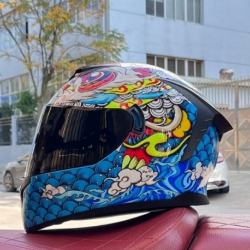 Bluetooth motorcycle helmet with dual visors-I246