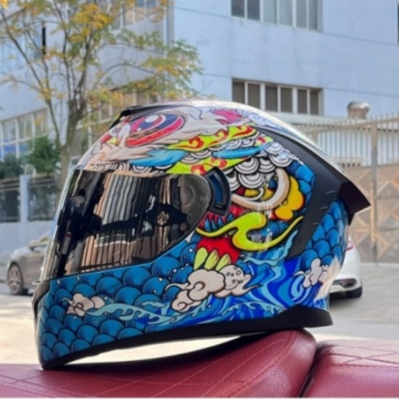 Bluetooth motorcycle helmet with dual visors-I246