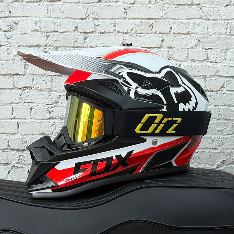 KTVMOTO Off-Road Motocross Helmet with Goggles for Dirt Bike Riding-I255