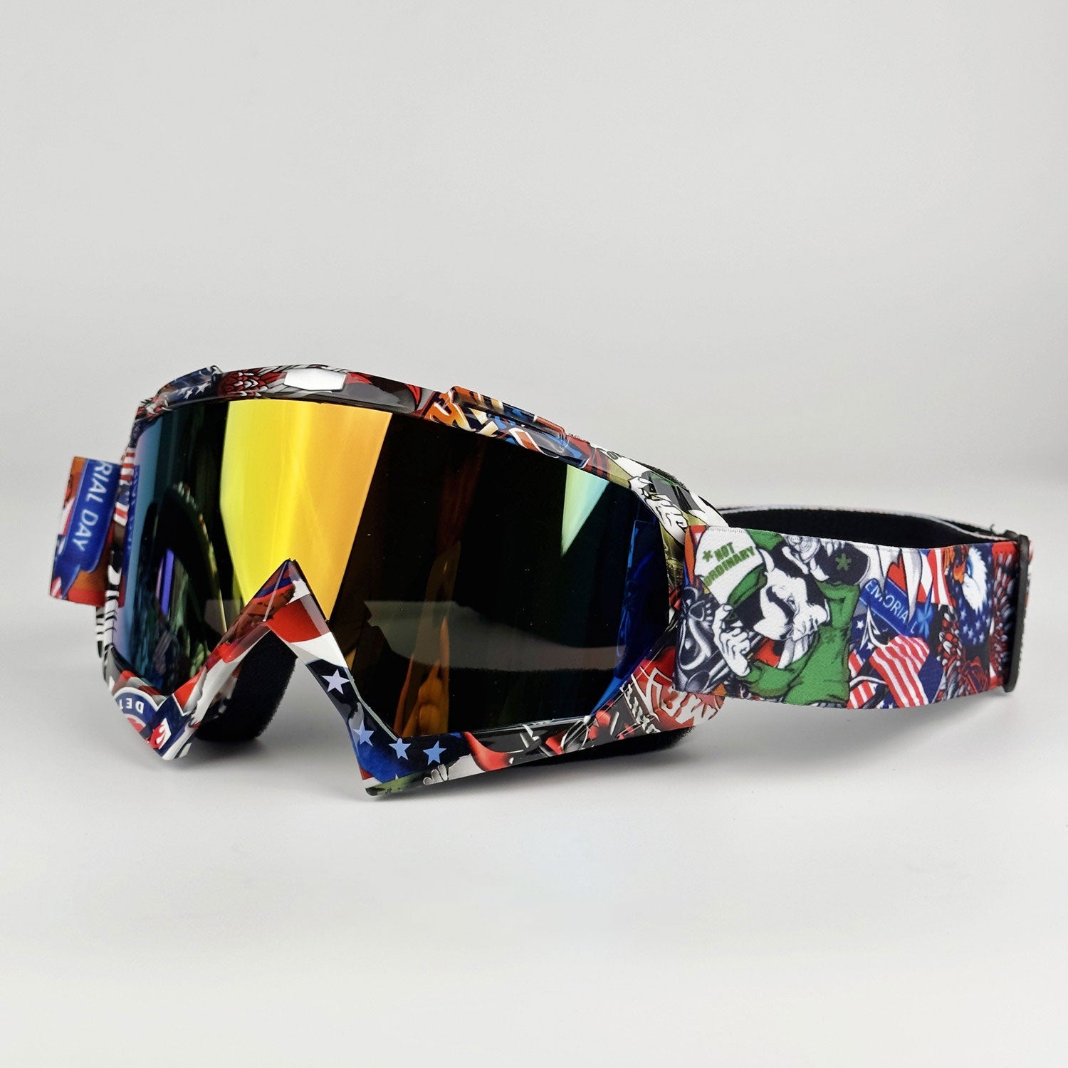 Windproof motorcycle riding goggles-H16