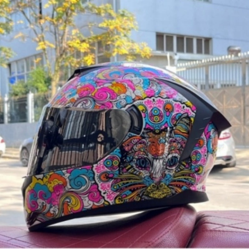 Bluetooth motorcycle helmet with dual visors-I246