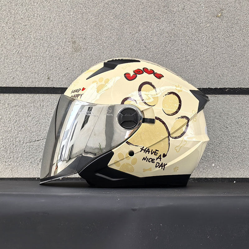 DOT Dual-Mirror Motorcycle Helmet-I216