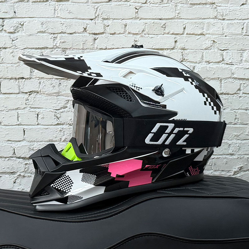 KTVMOTO Off-Road Motocross Helmet with Goggles for Dirt Bike Riding-I255