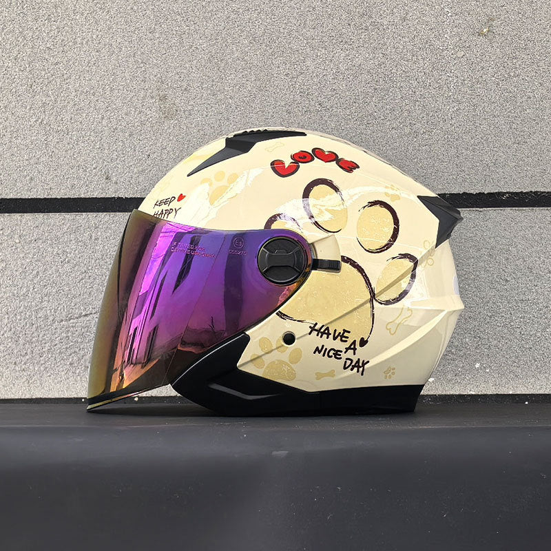 DOT Dual-Mirror Motorcycle Helmet-I216