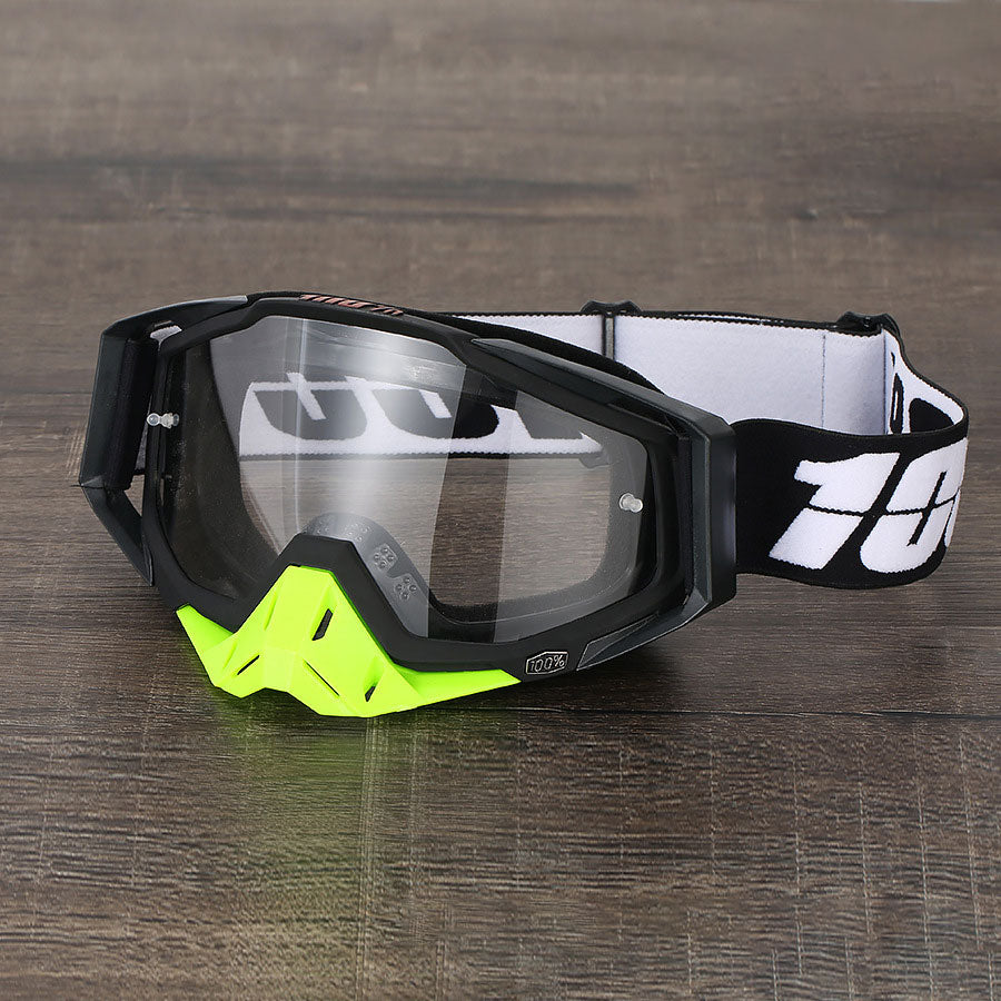 Cool dark green impact-resistant motorcycle goggles-H11