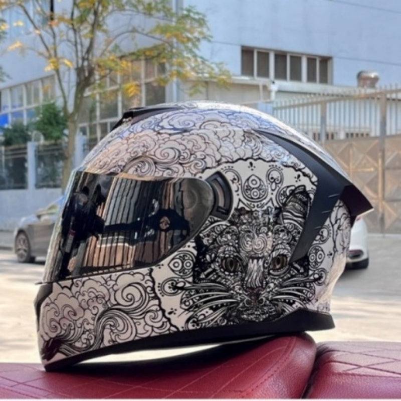 Bluetooth motorcycle helmet with dual visors-I246