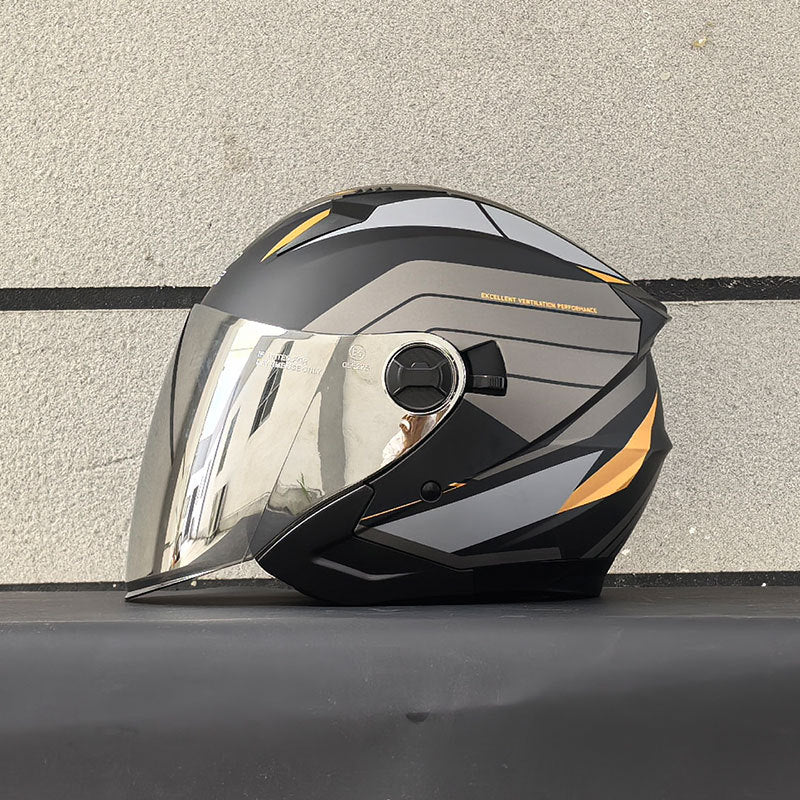 DOT Dual-Mirror Motorcycle Helmet-I216